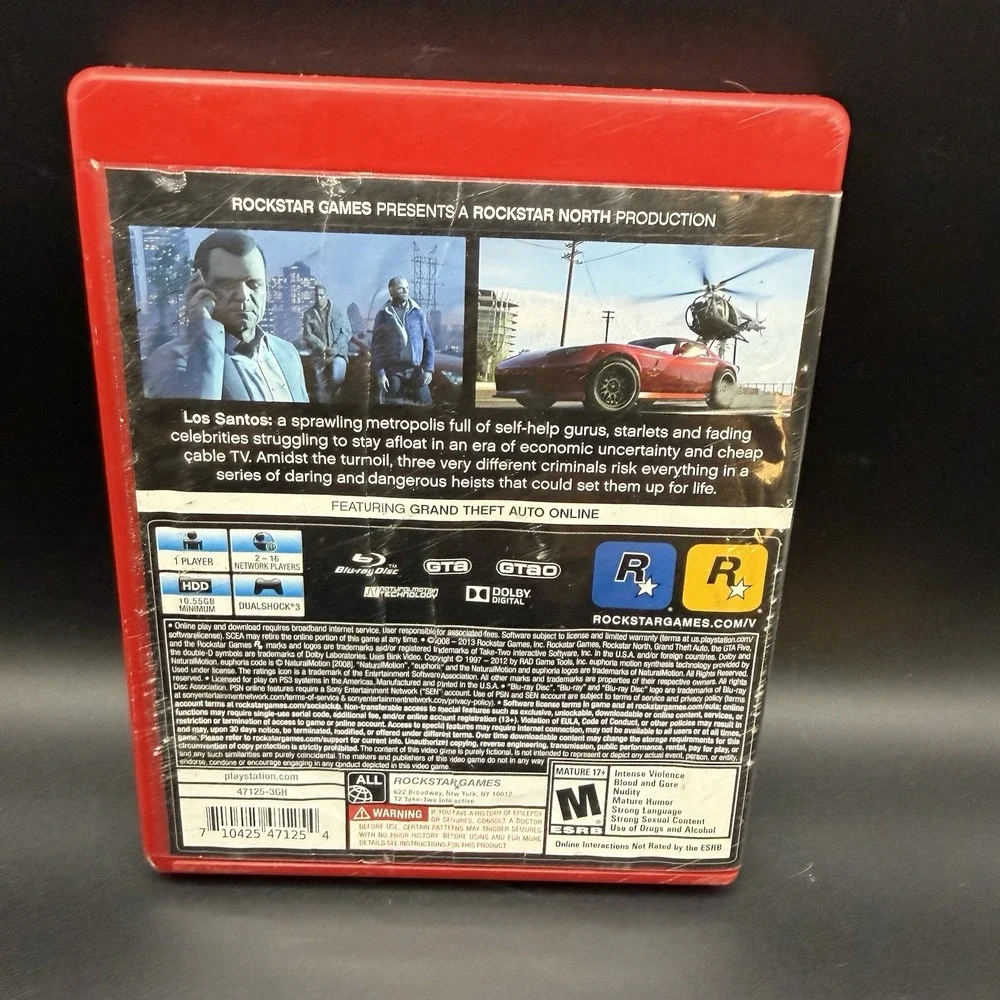 Grand Theft Auto V GTA 5 PS3 Greatest Hits CIB Complete w/ Map Manual